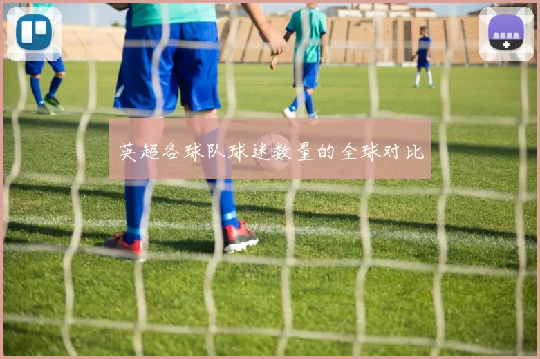 英超各球队球迷数量的全球对比