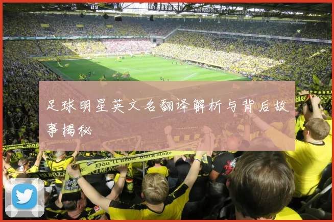 足球明星英文名翻译解析与背后故事揭秘