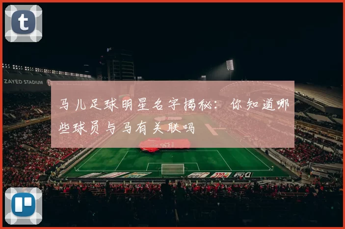 马儿足球明星名字揭秘：你知道哪些球员与马有关联吗
